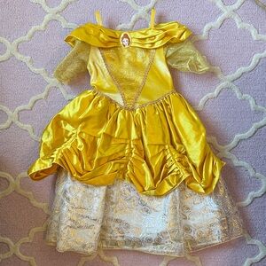Disney Belle Golden Princess Dress - size 2